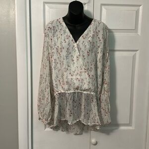 NWT Hayden Floral Blouse, 2X